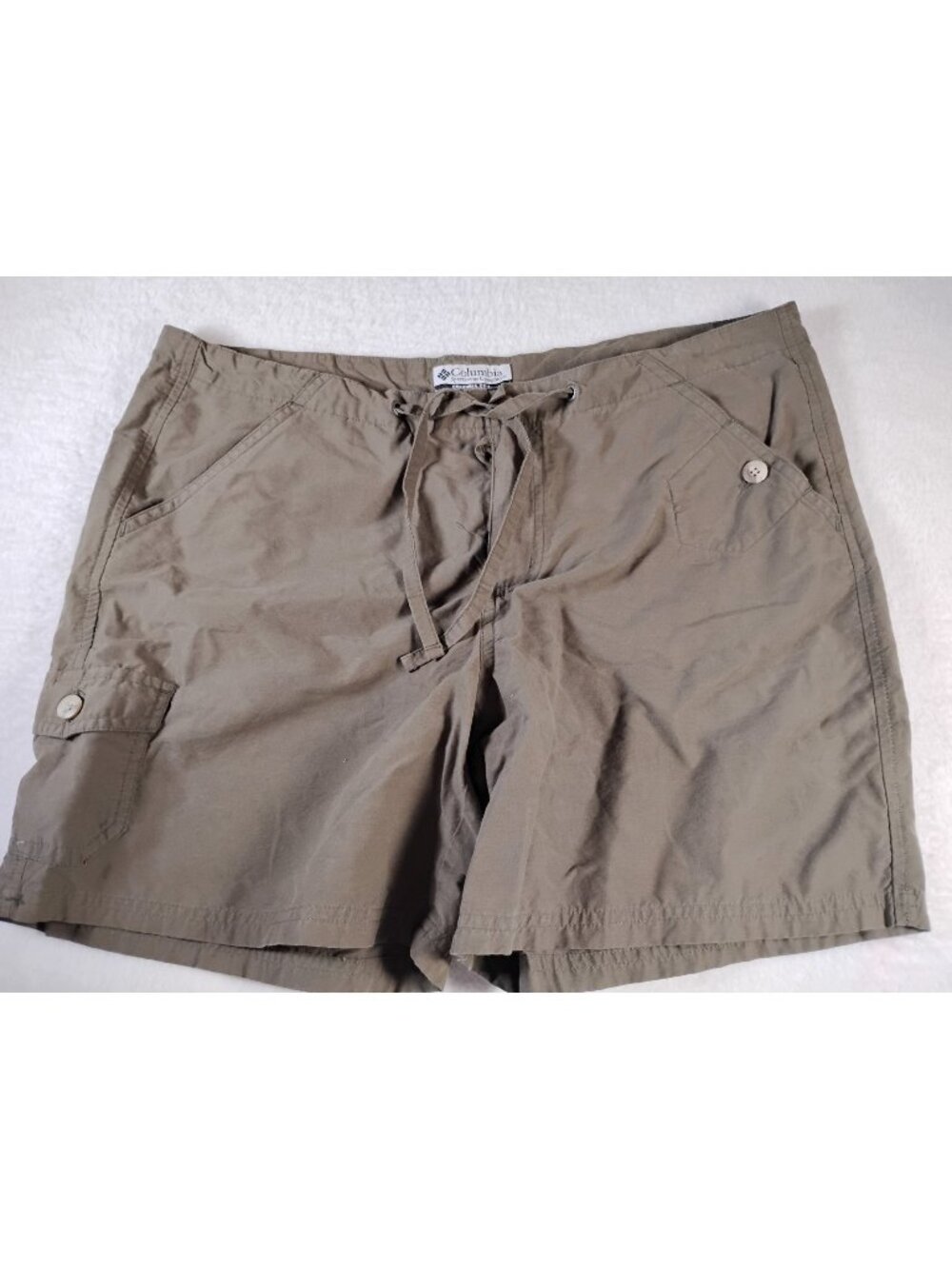 Columbia Womens Cargo Shorts Hiking Casual Lightweight Pockets Size M Sage